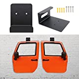 Door Hanger Removable Wall-Mounted Door storage Rack Bracket for All Jeep Wrangler CJ YJ TJ LJ JK JKU JL 2 Pack