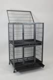 New 31" Homey Pet Pet Crate and Durable Plastic Black Tray (Cage)