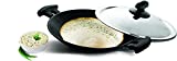 Pigeon Nonstick Frying Pan - 8" - Skillet With 2 Side Bakelite Handle Stainless Steel Lid - Residue Free Appachetty Breakfast Appam Pan Patra - Perfect for omelettes, stir fry, veggies, and more