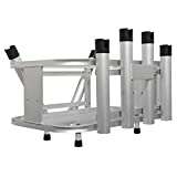 Extreme Max 3005.4257 Aluminum Jet Ski PWC Fishing Rod Rack and Cooler Combo - Compatible with RotoPax Fuel Can Mounts