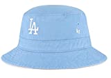 '47 MLB Light Blue Ballpark Bucket Hat, Adult One Size Fits All (Los Angeles Dodgers Light Blue)