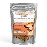 IMK9 Freeze Dried Salmon Dog Treats  High Value Training, High Protein, Natural Omega 3-6 Fish Oil  Wild Caught  100% Pure Fish with Skin  Single Ingredient, Gluten, Grain Free  Made in The USA