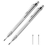 2 Pack Tungsten Carbide Scriber with Magnet - Aluminum Etching Engraving Pen with Clip for Glass/Ceramics/Hardened Steel by Fabcell