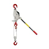 Lug-All 3000-30 Industrial-Grade Cable Come Along Ratchet Winch Hoist Featuring Double or Single Line Lift Capabilities With 1 1/2 Ton Capacity