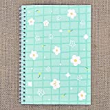 SUNNYHILL Sticker Collecting Album Reusable Sticker Book Won't Harm Stickers 30 Sheets 8.3" x 5.8" (Little Flowers)