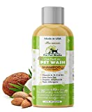 Pro Pet Works All Natural Soap Free 5 in 1 Oatmeal Dog Shampoo and Conditioner-Deshedding Formula for Dandruff Allergies & Itchy Dry Sensitive Skin-Puppy Grooming for Smelly Dogs -17oz