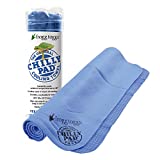 Frogg Toggs Chilly Pad Cooling Towel, Sky Blue, Size 33" x 13"