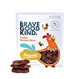 BRAVE GOOD KIND Tender Chicken Bites, Delicious Jerky, All-Natural, Gluten-Free Protein Meat Snack with No MSG or Nitrates, Teriyaki Flavor, 2.5 Ounces, Single Pack