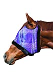 Kensington Fly Mask with Fleece Trim for Horses  Protects Face and Eyes Helps Block Sun Rays While Allowing Full Visibility  Breathable and Non Heat Transferring (P-Pony, 2017 - Lavender Mint)