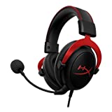 HyperX Cloud II - Gaming Headset, 7.1 Surround Sound, Memory Foam Ear Pads, Durable Aluminum Frame, Detachable Microphone, Works with PC, PS5, PS4, Xbox Series X|S, Xbox One  Red