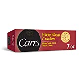 Carr's Crackers, Whole Grain Crackers, Party Snacks, Whole Wheat, 7 Ounce (Pack of 6)