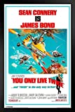 Pyramid America James Bond You Only Live Twice Black Wood Framed Art Poster 14x20