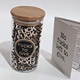 Jar of Fuck Gift Jar,Gag Gift Birthday Gift Christmas Gift Funny Gift,Gift for FriendAnniversaries Gift Valentines Day Gifts"Fuck to Give"(Fuck Jars) (13oz-1)
