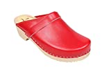 Lotta From Stockholm Torpatoffeln Swedish Clogs : Classic Clog in Red Leather 7.5 B(M) US / 38 M EU