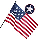 American Flag 2x3 ft Pole Sleeve Style: Longest Lasting US Sleeved Flag Made from Nylon, Embroidered Stars, Sewn Stripes, UV Protection Perfect for Outdoors! USA Flag