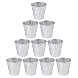 10 Pack Grease Bucket Liner Compatible with Traeger, Pit Boss, Camp Chef, Pellet Grill & Smoker, 6 Inch High Disposable Foil Drip Bucket Liners