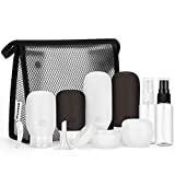 13 Pack Travel Bottles - Morfone Leakproof Travel Containers for Toiletries TSA Approved Silicone Travel Accessories Squeezable Refillable 2oz 3oz for Cosmetic Shampoo Conditioner Lotion (BPA Free)