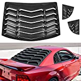 Rear & Side Window Louvers Windshield Sun Shade Cover in GT Lambo Style for Ford Mustang 1999 - 2004 (Matte Black)