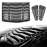 CUMART Rear+Side Window Louvers Windshield Sun Shade Cover Lambo Style Matte Black Compatible with Ford Mustang 2005 2006 2007 2008 2009 2010 2011 2012 2013 2014 