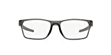 Oakley Men's Ox8032 Hex Jector Rectangular Prescription Eyewear Frames, Satin Grey Smoke/Demo Lens, 57 mm