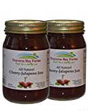 Traverse Bay Farms All Natural Cherry Jalapeno Jam - 2 pack - (Cherry Pepper Jelly)