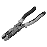 Klein Tools J215-8CR Multitool Pliers, Hybrid Multi Purpose Tool / Crimper, Wire Stripper, Bolt Shearing, Wire Grabbing, Twisting, Looping