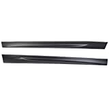 IKON MOTORSPORTS, Side Skirts Compatible With 2006-2011 BMW E90 E91 3-Series Sedan M-Tech Msport M3 Style Side Skirt Body kit Pair PP, 2007 2008 2009 2010