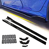 POSENG Universal 86.6 Inch Side Skirts Rocker Panels Extensions Compatible with Subaru,VW, Mazda,Mustang, Honda, Toyota, BMW Chevrolet, Ford, Mazda