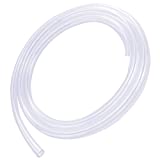 Silicone Tube 1/4"(6mm) ID x 3/8"(10mm) OD Clear Flexible Silicone Rubber Tubing Water Air Hose Pipe Transparent (3.3ft / 1m6 x 10mm)