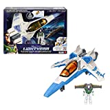 Disney Pixar Lightyear Blast & Battle XL-15 Spaceship, 20 Inch Long Authentic Buzz Figure, Hero Moment Movie Collectable, Fan Gift Ages 4 Years & Up