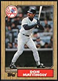 1987 Topps #500 Don Mattingly Yankees MLB Baseball Card NM-MT