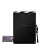 Rocketbook Flip - with 1 Pilot Frixion Pen & 1 Microfiber Cloth Included - Black Cover, Executive Size (6" x 8.8")