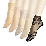 Lace Ankle Socks For Women - 5Pairs ruffle socks women - Fishnet Ankle Women Socks