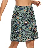 M MOTEEPI Skorts Skirts for Women Casual Knee Length Skirts with Pockets Workout Athletic Golf Skorts Gypsophila M