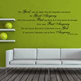 Do Good Anyway Vinyl Bible Wall Decal Mother Tereas Lettering Religious Decoration Wall Art Sticker Brown