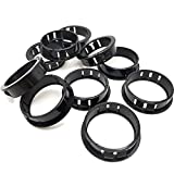 1-1/2 Inch Cable Snap Bushing Grommet Protector Black Nylon Snap in Cable Hose Bushing Grommet Round Snap Bushing 10pcs