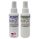 NO NATZ / NO MOSQUITOZ | Gnat, Mosquito and Biting Flies Repellant | Effective Personal Botanical Bug Spray | Hand-Crafted DEET-Free Hypoallergenic | Non-Greasy Formula | 4fl.oz. - (Pack of 2)