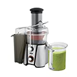 Oster JusSimple 5 Speed Easy Clean Juice Extractor with Extra-Wide Feed Chute, FPSTJE9020-000, 1000W, Black/Silver