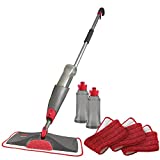 Rubbermaid Reveal Spray Microfiber Floor Mop Cleaning Kit for Laminate & Hardwood Floors, Spray Mop with Reusable Washable Pads, Commercial Mop