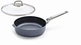 Woll Diamond Lite Pro Saut Pan with Lid, Nonstick Diamond Coated Pan for Kitchen Use, 12.5-Inch, 5-Quart