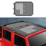 Voodonala for Jeep JKU Sunshade Mesh Sun Shade Bikini Top for 2007-2018 Jeep Wrangler JKU 4 Door, Flag