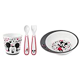 NUK Mickey Mouse Infant Tableware Set, 4 Pieces