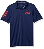 adidas Golf USA Golf Polo Shirt, Dark Blue, Large