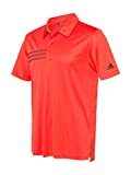 adidas Mens 3-Stripes Chest Sport Shirt (A324) -Blaze Oran -4XL