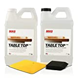 MAS Table Top Pro (1-Gallon Kit) | Crystal Clear Casting for DIY Arts and Crafts Projects | 2-Part Resin and Hardener Epoxy Kit | for Countertops, Wood Tables, Tabletops, Bar Tops, and More