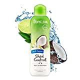 TropiClean Lime & Coconut Deshedding Dog Shampoo for Shedding Control | Natural Pet Shampoo Derived from Natural Ingredients | Cat Friendly | Made in the USA | 20 oz.