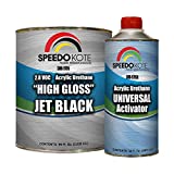 Speedokote High Gloss Jet Black 2K Acrylic Urethane, 3:1 Gallon Kit w/Activator, SMR-9705-M