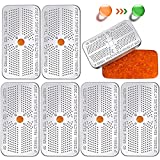 6 Pack 40 Gram Indicating Silica Gel Desiccant Canister Dehumidifier Orange Indicating Desiccant Reusable Moisture Absorber Bag for Car Closet Cabinet Bag Storage Box (6 Boxes)