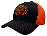Harley-Davidson Men's Legendary H-D Snapback Colorblocked Mesh Trucker Hat Black