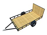 Utility Trailer Plans DIY Open Lawn Cargo Carrier 6' x 10' Build Your Own